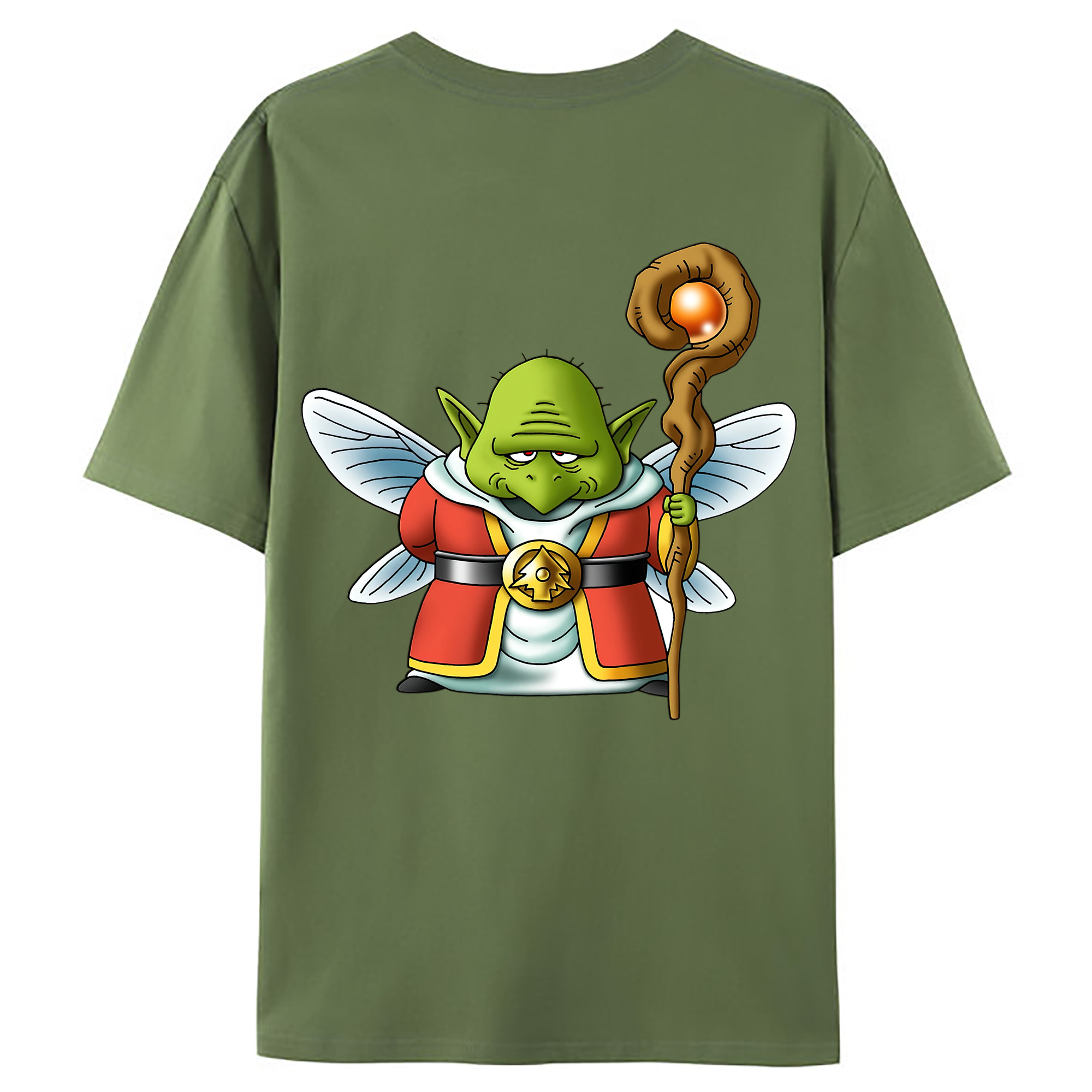 （画像用） ドラゴンクエスト Doragon Kuesuto Dragon Quest 綿100％ メンズ半袖Tシャツ（バックプリント） 通気性